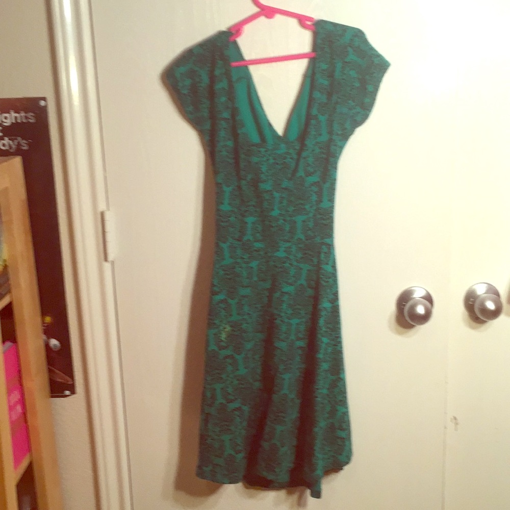A greenish blue dress (barely worn)